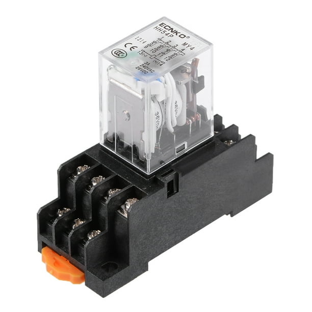 HH54P DC36V Bobine Double Pole Double Throw 14 broches lumière verte Electromagnetic Power Relay HH54P DC36V Bobine Double Pole Double Throw 14 broches lumière verte Electromagnetic Power Relay